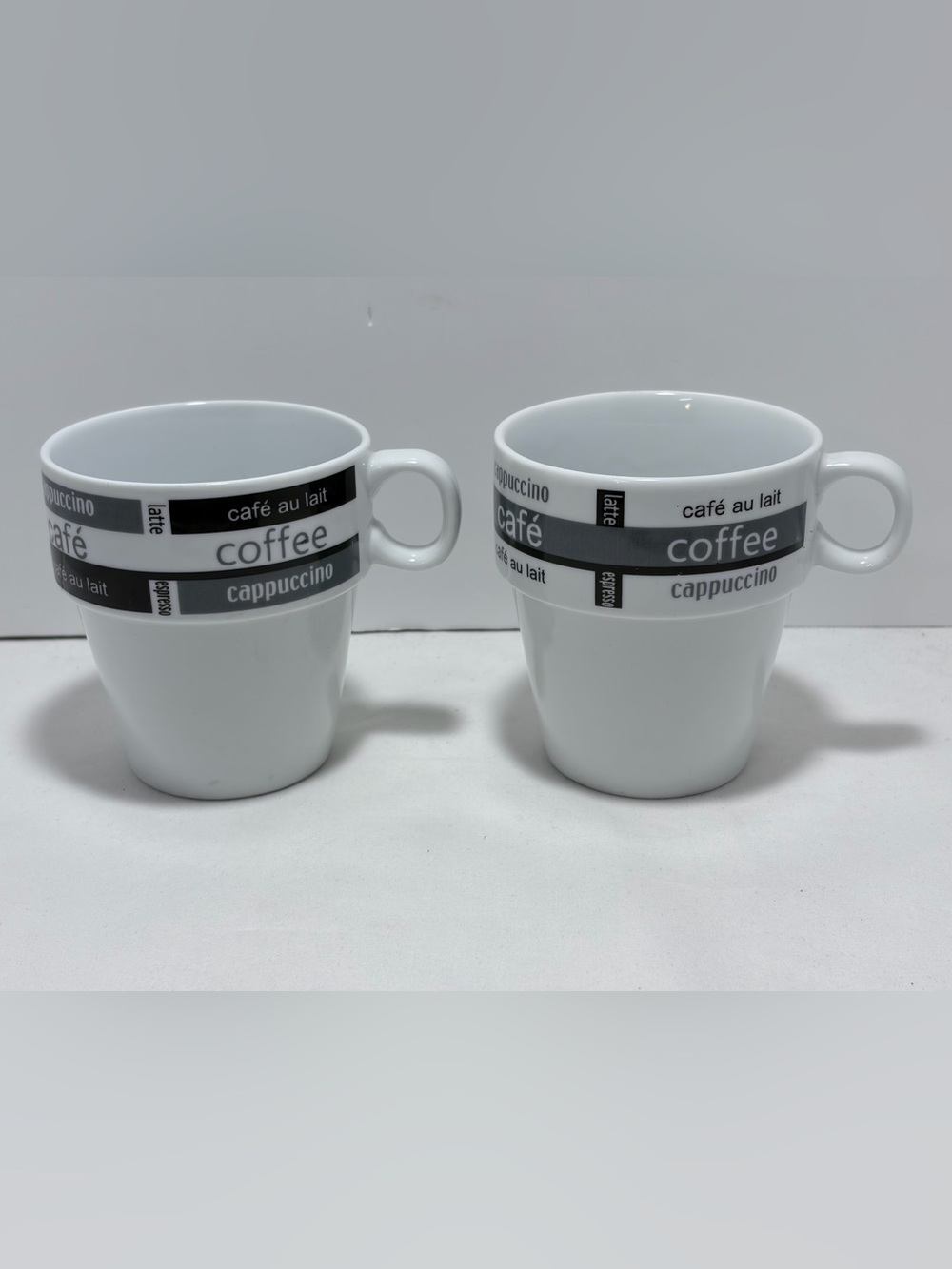 IMUSA USA Stackable Cappuccino Mug Set of 2